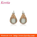 Wholesale drop earring long hook earrings woman topaz and opal sliver earring